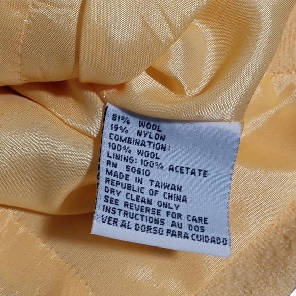 Albert Nipon women's Waist Length Two Tone Wool Nylon Career Blazer Size 10 - Picture 7 of 8